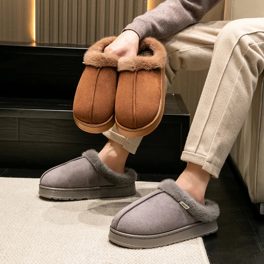 SnugHaven – Plush Comfort Winter Slippers