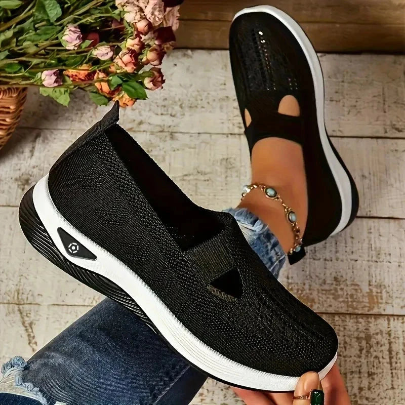 AirStride – Women's Knit Walking Shoes AirStride – Women's Knit Walking Shoes Shoes Field Black US 6 / UK-AU 3.5 / EU 35 