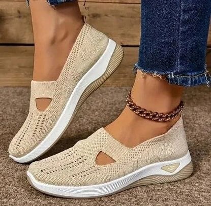 AirStride – Women's Knit Walking Shoes AirStride – Women's Knit Walking Shoes Shoes Field Creamy White US 6 / UK-AU 3.5 / EU 35 