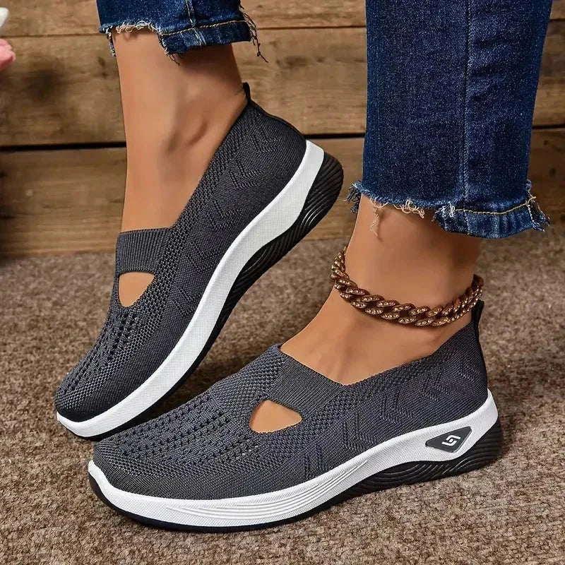 AirStride – Women's Knit Walking Shoes AirStride – Women's Knit Walking Shoes Shoes Field Dark Gray US 6 / UK-AU 3.5 / EU 35 