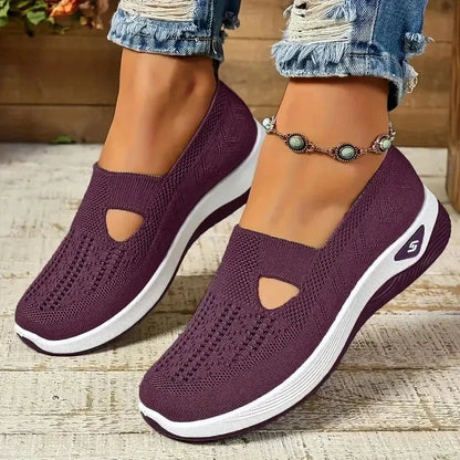 AirStride – Women's Knit Walking Shoes AirStride – Women's Knit Walking Shoes Shoes Field Dark Purple US 6 / UK-AU 3.5 / EU 35 