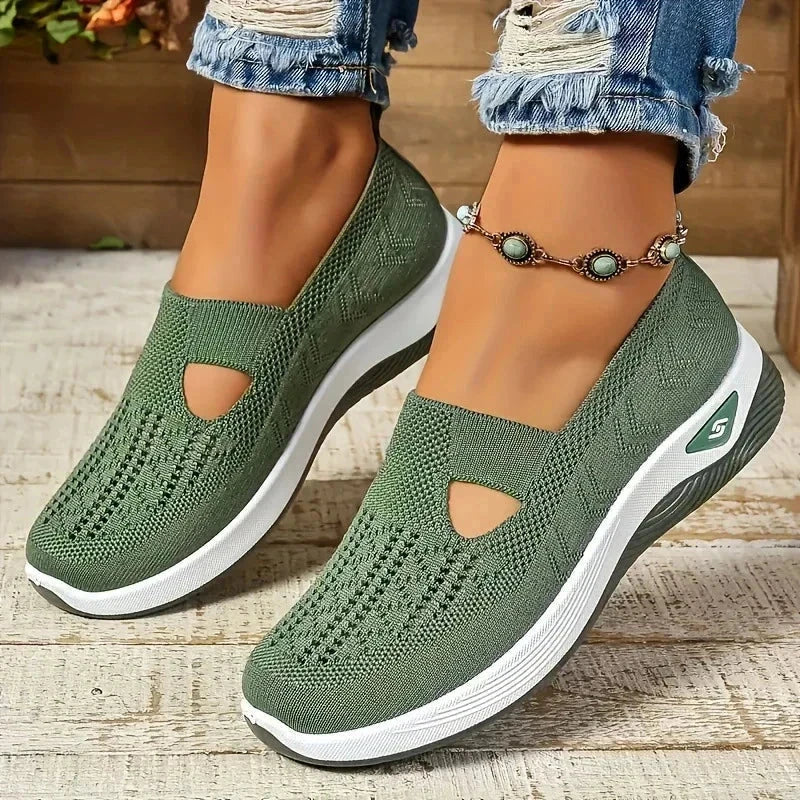 AirStride – Women's Knit Walking Shoes AirStride – Women's Knit Walking Shoes Shoes Field Green US 6 / UK-AU 3.5 / EU 35 