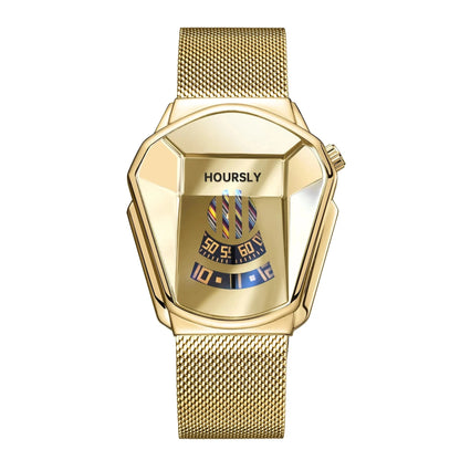 Aurum Luxury Men's Quartz Watch Aurum Luxury Men's Quartz Watch Shoes Field Yellow 