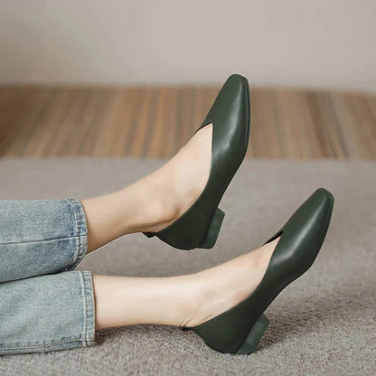 Bella Vitta Flat Bella Vitta Flat Shoes Field Green 35 
