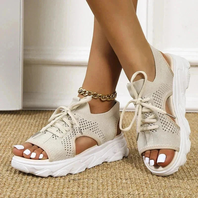 Breezely – Knit Summer Sandals Breezely – Knit Summer Sandals Shoes Field Beige US 5.5 / UK-AU 3 / EU 35 