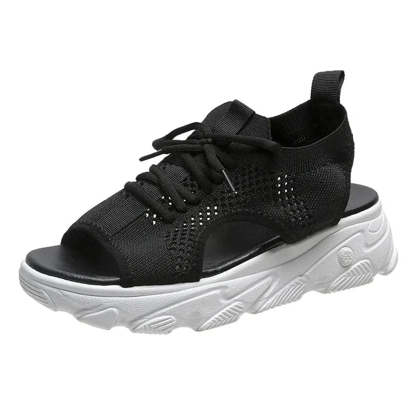 Breezely – Knit Summer Sandals Breezely – Knit Summer Sandals Shoes Field Black US 5.5 / UK-AU 3 / EU 35 