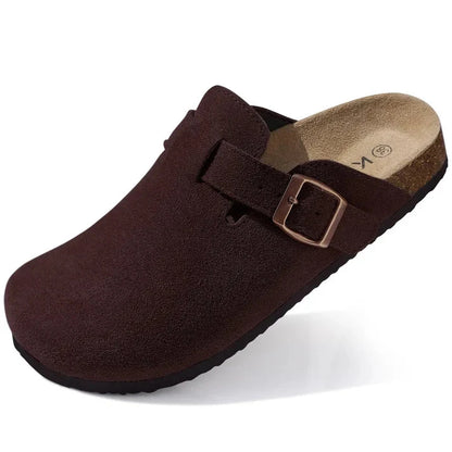 Comfort Suede and Cork Clogs Comfort Suede and Cork Clogs Shoes Field 
