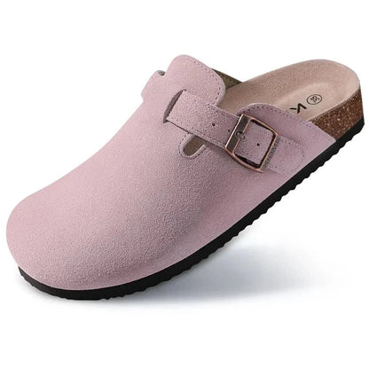 Comfort Suede and Cork Clogs Comfort Suede and Cork Clogs Shoes Field 
