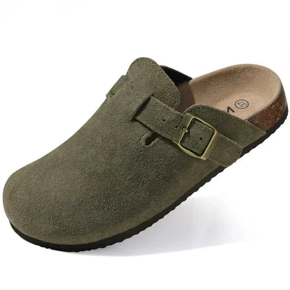 Comfort Suede and Cork Clogs Comfort Suede and Cork Clogs Shoes Field 