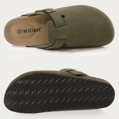 Comfort Suede and Cork Clogs Comfort Suede and Cork Clogs Shoes Field 
