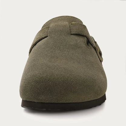 Comfort Suede and Cork Clogs Comfort Suede and Cork Clogs Shoes Field 