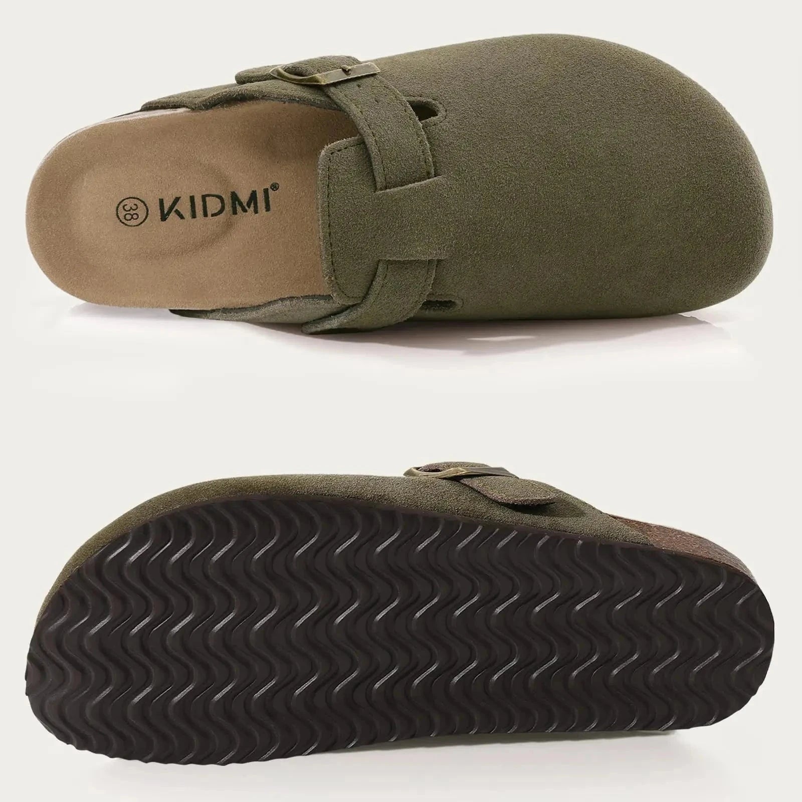 Comfort Suede and Cork Clogs Comfort Suede and Cork Clogs Shoes Field 