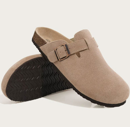 Comfort Suede and Cork Clogs Comfort Suede and Cork Clogs Shoes Field Beige 3.5 UK/AU | 5.5 - 6 US | 36 EU 
