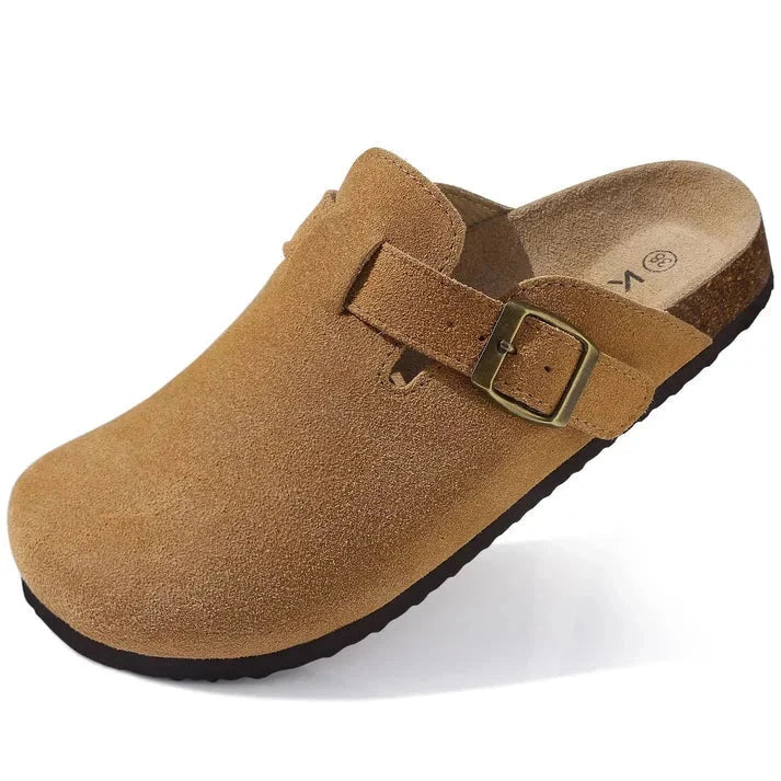 Comfort Suede and Cork Clogs Comfort Suede and Cork Clogs Shoes Field Brown 3.5 UK/AU | 5.5 - 6 US | 36 EU 