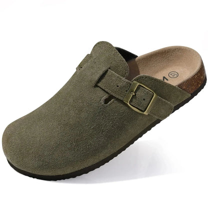 Comfort Suede and Cork Clogs Comfort Suede and Cork Clogs Shoes Field Green 3.5 UK/AU | 5.5 - 6 US | 36 EU 