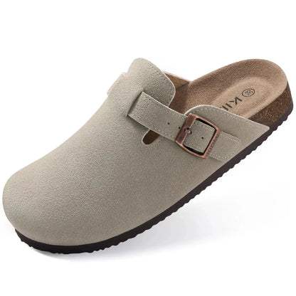 Comfort Suede and Cork Clogs Comfort Suede and Cork Clogs Shoes Field Grey 3.5 UK/AU | 5.5 - 6 US | 36 EU 