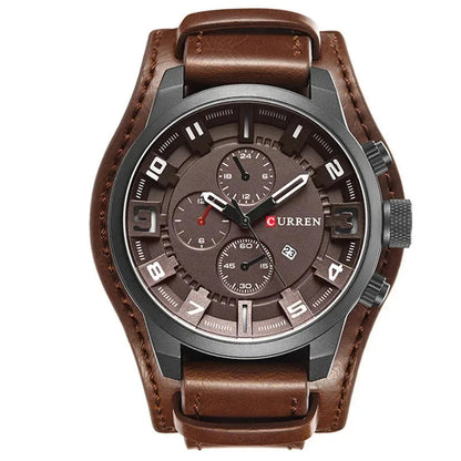 Curren Classic Leather Watch Sebastian Curren Leather Watch Shoes Field Black Brown 