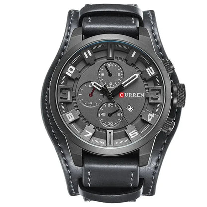 Curren Classic Leather Watch Sebastian Curren Leather Watch Shoes Field Black Gray 