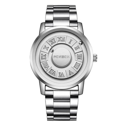 Elite Luxury Men's Quartz Watch Elite Luxury Men's Quartz Watch Shoes Field Silver Steel Stap 