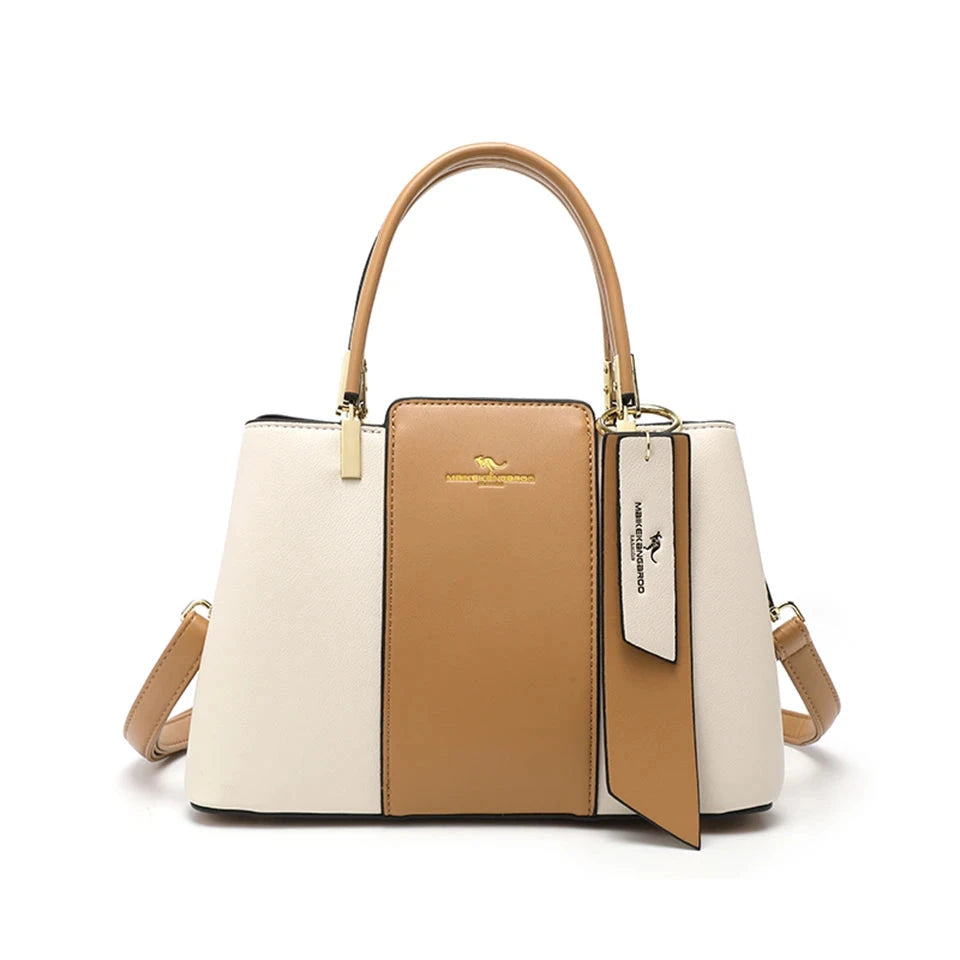 Hellene – Luxury Leather Handbag Hellene – Luxury Leather Handbag Shoes Field White Brown 