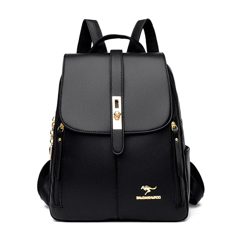 Julliet – Classic Leather Backpack Julliet – Classic Leather Backpack Shoes Field Black 