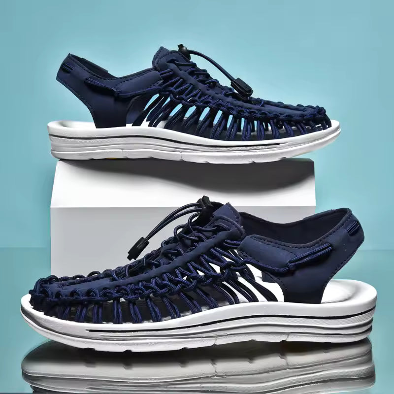 KnotFlow — Woven Comfort Sandals KnotFlow — Woven Comfort Sandals Shoes Field Dark Blue US 3.5 / UK-AU 3 / EU 35 