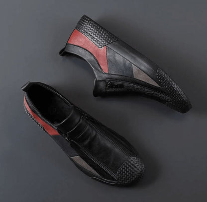Leather Men's Sneakers – Winston Edge Shoes Field 