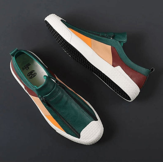 Leather Men's Sneakers – Winston Edge Shoes Field 