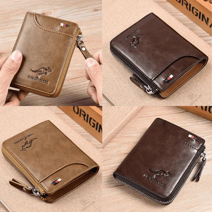 Leather Zipper Wallet (RFID Protection) Leather Zipper Wallet (RFID Protection) Shoes Field 1 Khaki 1 Coffe 