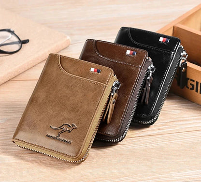 Leather Zipper Wallet (RFID Protection) Leather Zipper Wallet (RFID Protection) Shoes Field 