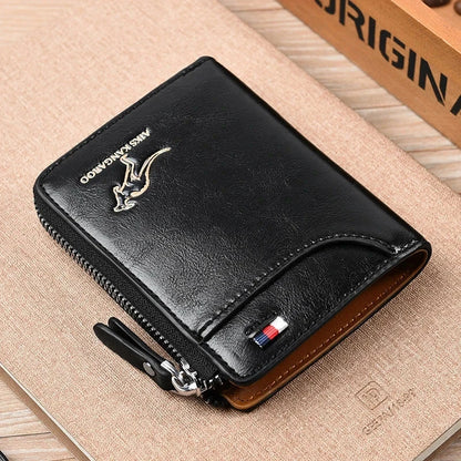Leather Zipper Wallet (RFID Protection) Leather Zipper Wallet (RFID Protection) Shoes Field Black 