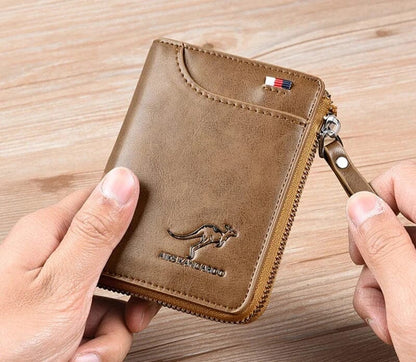 Leather Zipper Wallet (RFID Protection) Leather Zipper Wallet (RFID Protection) Shoes Field Khaki 