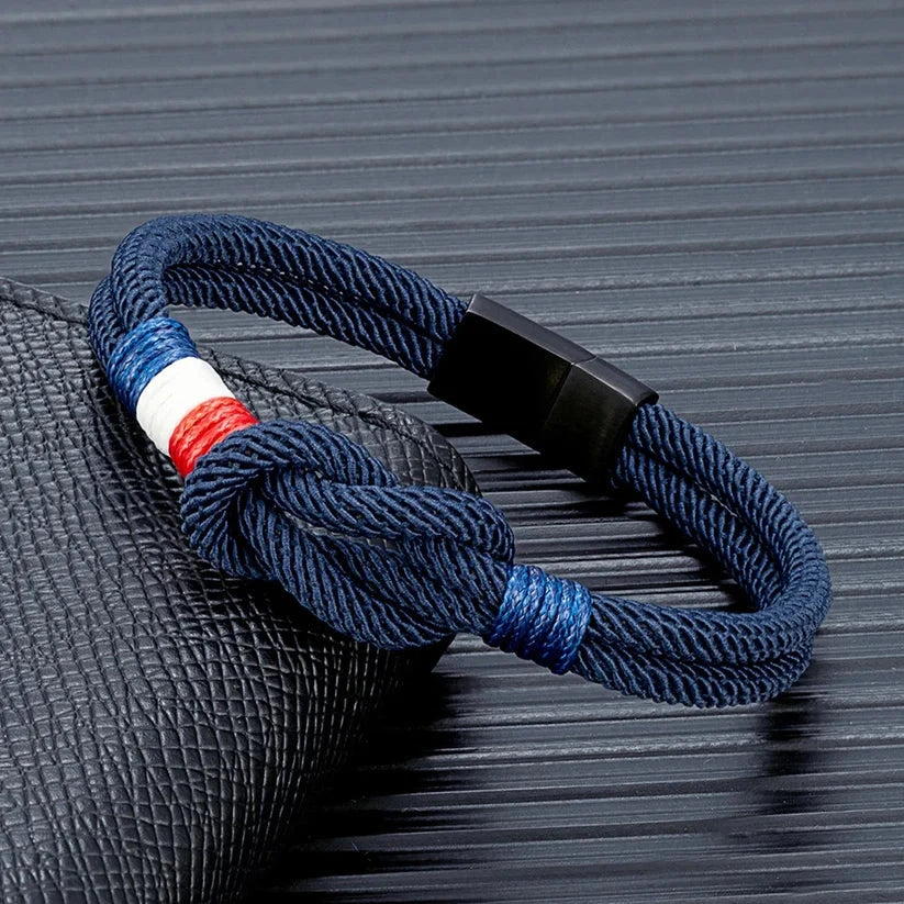Mariner’s Knot Bracelet Mariner’s Knot Bracelet Shoes Field Darkblue 19 cm = 7.48 in 