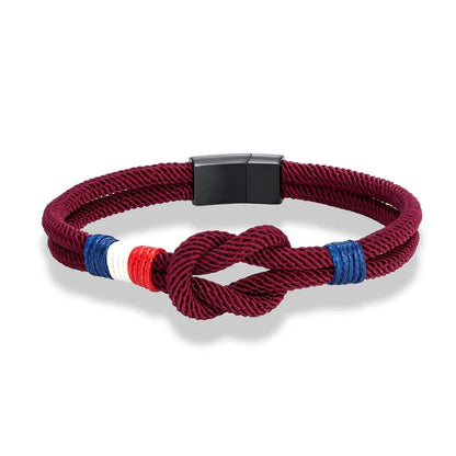 Mariner’s Knot Bracelet Mariner’s Knot Bracelet Shoes Field Wine Red 19 cm = 7.48 in 