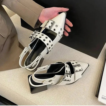 Mary Jane Rebel Chic Leather Mary Jane Rebel Chic Leather Shoes Field Beige US 4/ UK-AU 2/ EU 34 