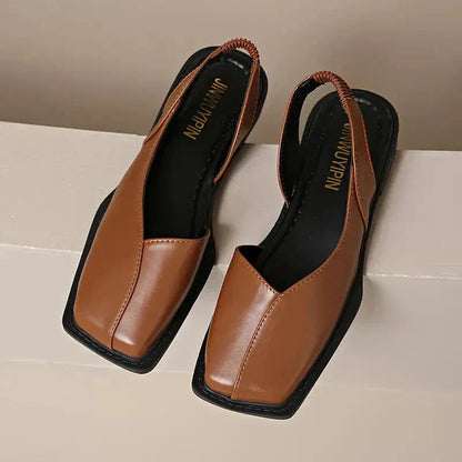 Sophia Leather Slip-On Mary Janes