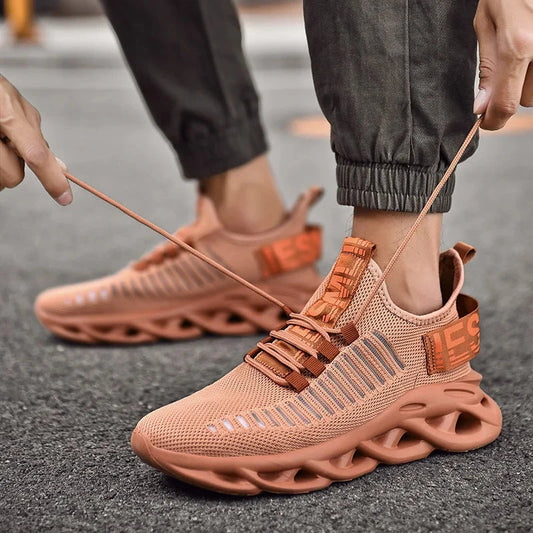 Men Shoes Comfortable Sneakers Breathable Running Shoes For Women Mesh Tennis Sports Shoes Outdoor Air Waling Casual Shoes Field 