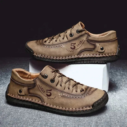 Men's Casual Leather Sneakers RusticStride Men's Casual Leather Sneakers RusticStride Shoes Field 