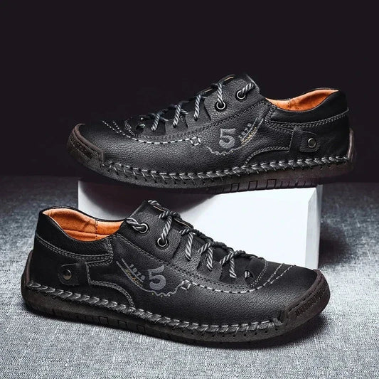 Men's Casual Leather Sneakers RusticStride Men's Casual Leather Sneakers RusticStride Shoes Field 