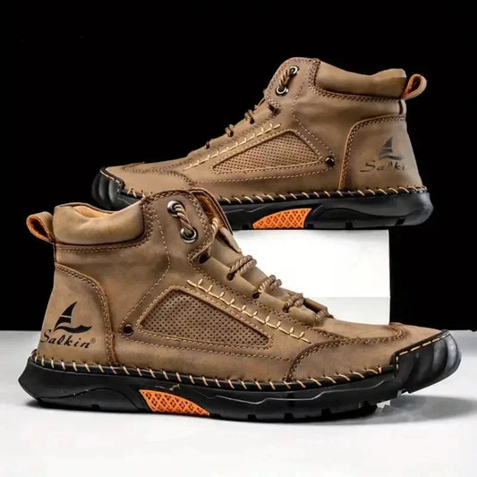 Men's Comfortable Handmade Leather Boots Orena Men's Comfortable Handmade Leather Boots Orena Shoes Field 