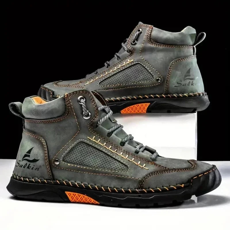 Men's Comfortable Handmade Leather Boots Orena Men's Comfortable Handmade Leather Boots Orena Shoes Field 
