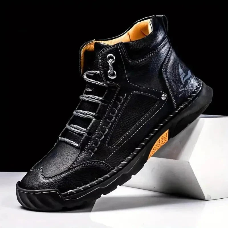 Men's Comfortable Handmade Leather Boots Orena Men's Comfortable Handmade Leather Boots Orena Shoes Field 