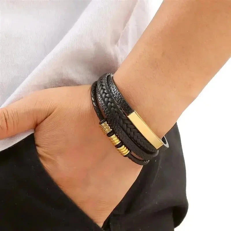 Noctis Brace – Elegant Men’s Leather Bracelet Noctis Brace – Elegant Men’s Leather Bracelet Shoes Field 