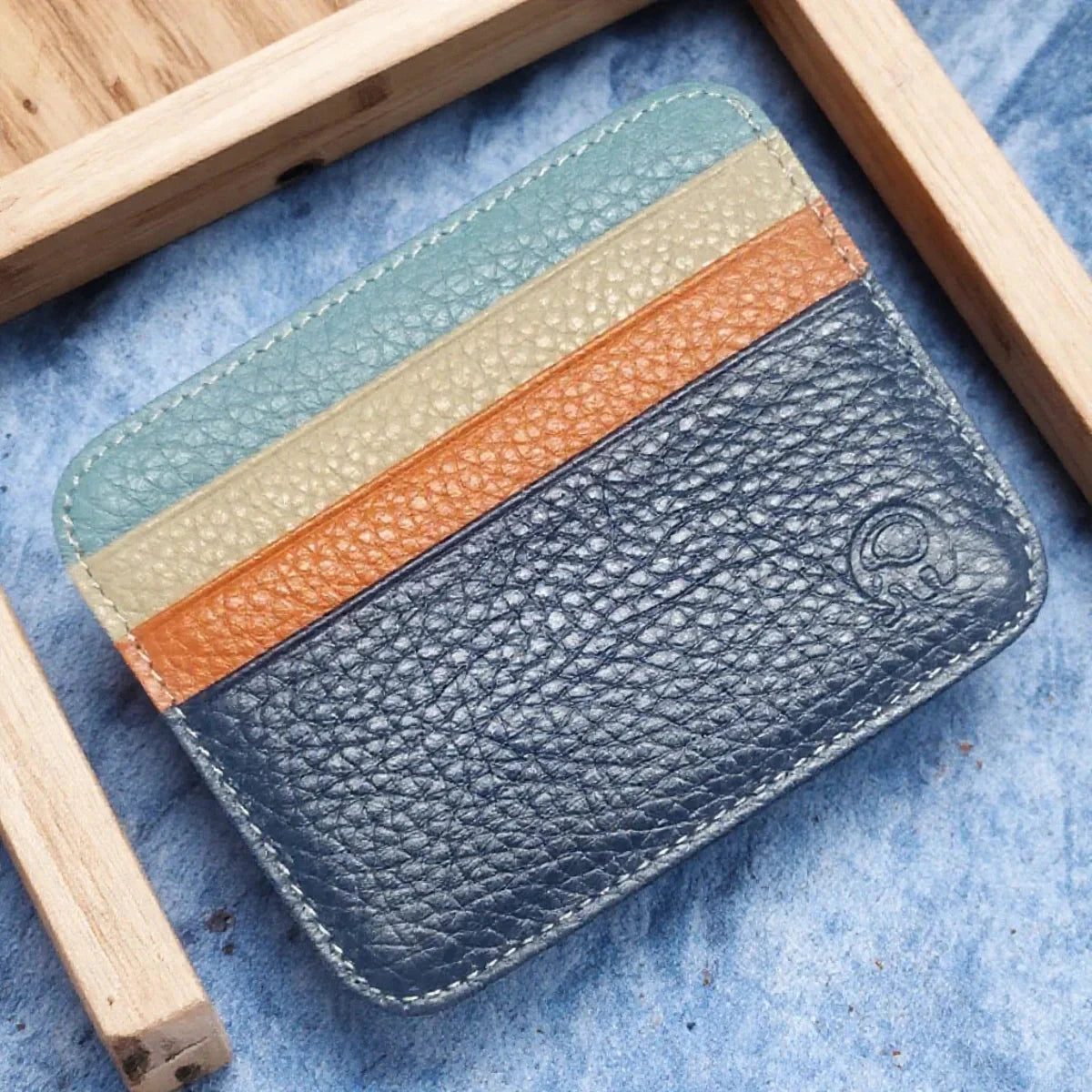Orizon – Minimalist Leather Wallet NeoStripe – Minimalist Leather Wallet Shoes Field Blue Colors 