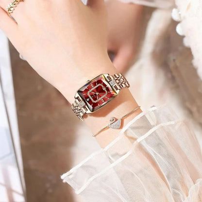 POEDAGAR Top Elegant Women Wristwatch Waterproof Date Ladies Watch Stainless Steel Rectangle Quartz Women's Watches Female Reloj Shoes Field 
