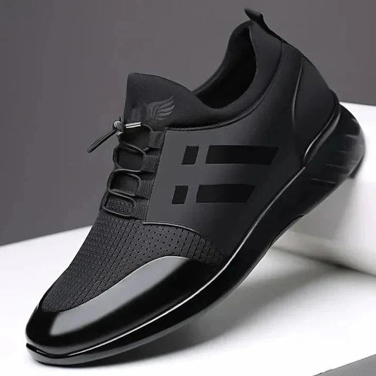 Santori Luxury Leather Men's Sneakers Santori Luxury Leather Men's Sneakers Shoes Field Black US 5 | EU 37 | UK/AU 4 