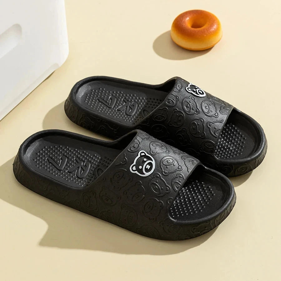 SnuggleBear - Comfortable Summer Slippers SnuggleBear - Comfortable Summer Slippers Shoes Field Black US 11 / UK-AU 9 / EU 44/45 