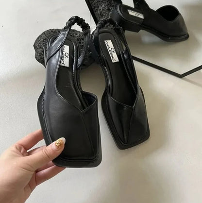 Sophia Leather Slip-On Mary Janes