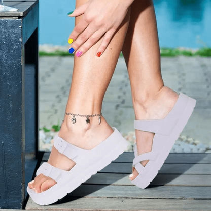 Steplya Lyn – Toe Loop Platform Sandals Steplya Lyn – Toe Loop Platform Sandals Shoes Field 