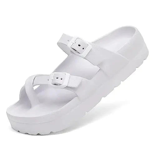 Steplya Lyn – Toe Loop Platform Sandals Steplya Lyn – Toe Loop Platform Sandals Shoes Field White US 6 / UK-AU 3.5 / EU 36 